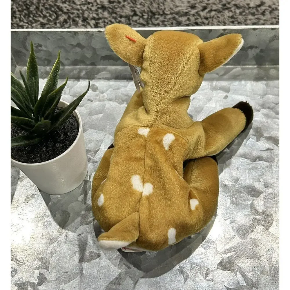 Ty Beanie Baby “Whisper” Fawn Deer W/ Swing Tag‎ Wildlife Plush Toy